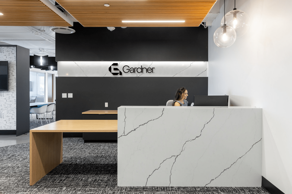 Gardner reception desk