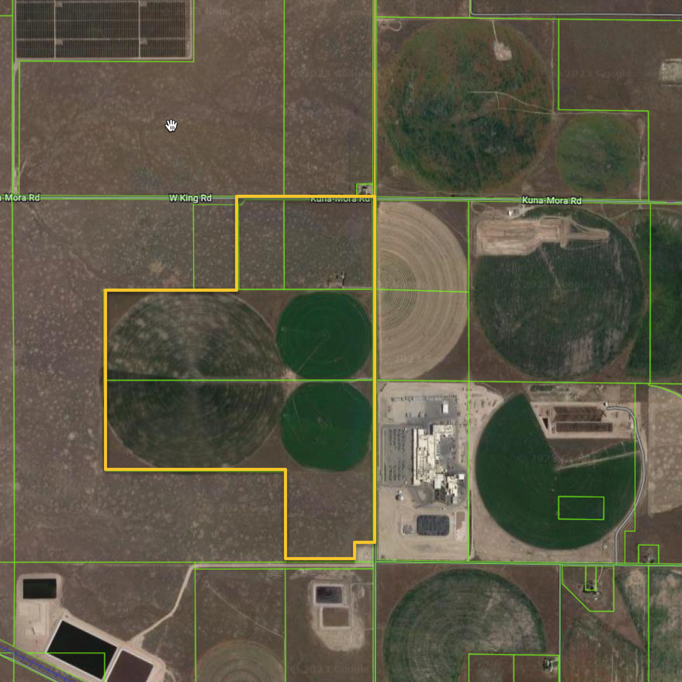 Parcel map of Kuna land owned by Gardner