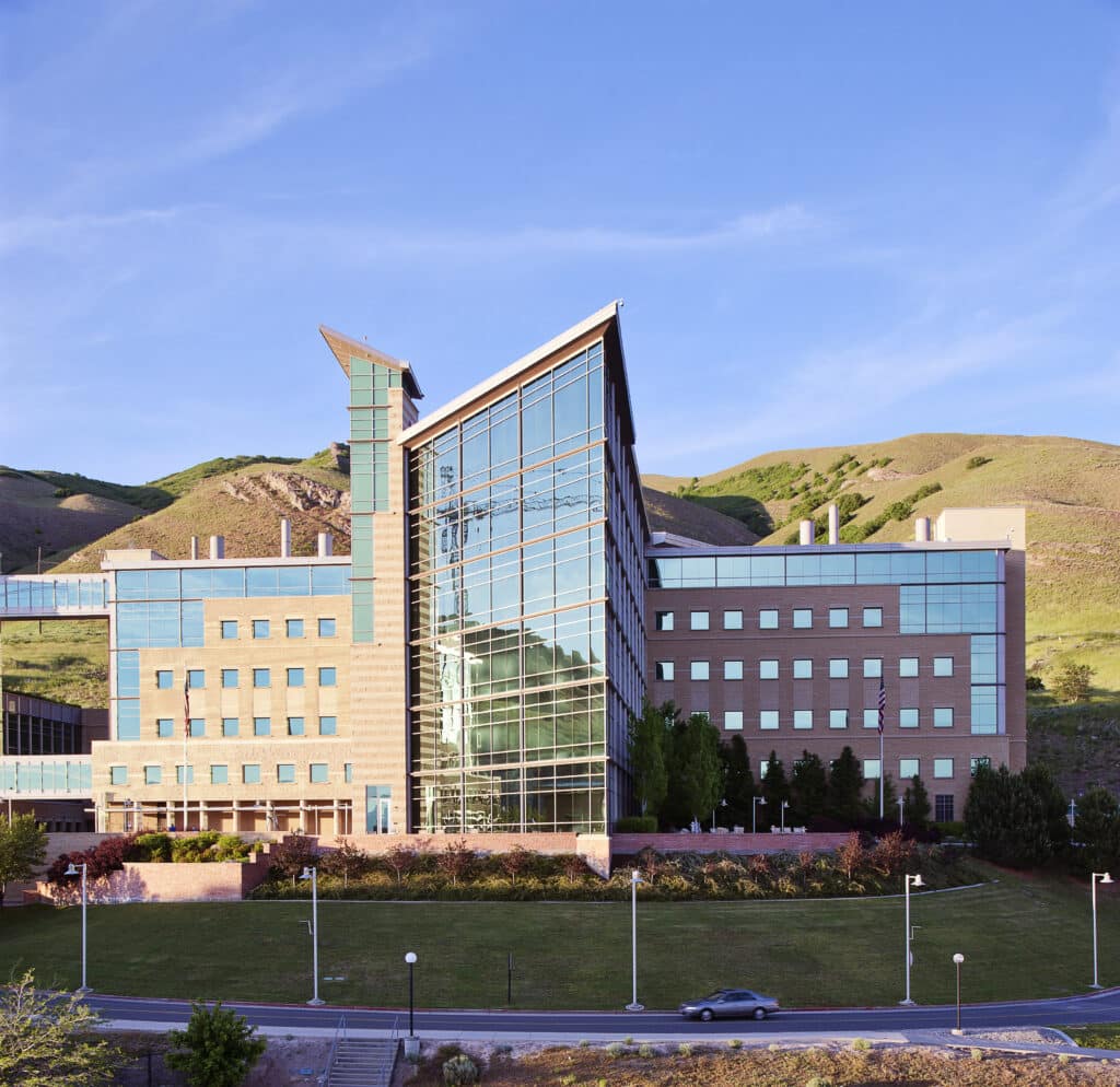 Exterior of Huntsman Cancer Institute