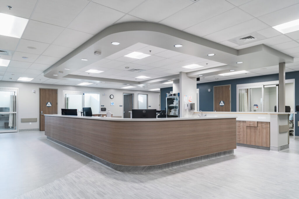 Gardner Medical_Nampa Digestive Health_INT201203163339-1545-TobinRogers Interior of Nampa Digestive Health Clinic, nurses desk area