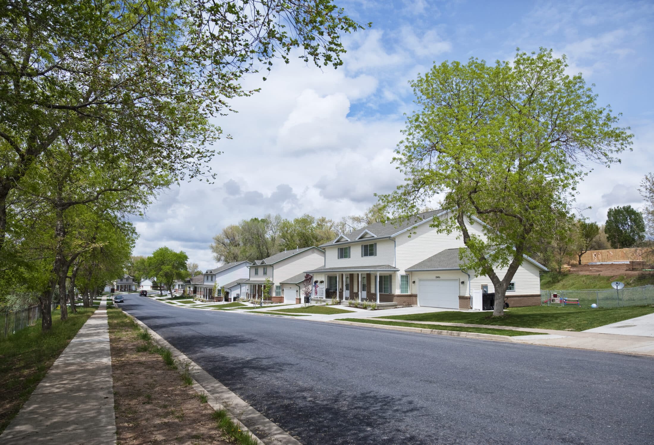 Street view of homes in Boyer Hill Air Force Base Privatized Family Housing