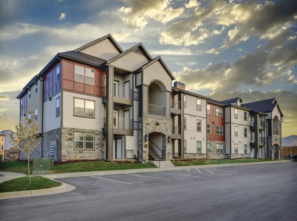 Exterior view of Eversage Apartments