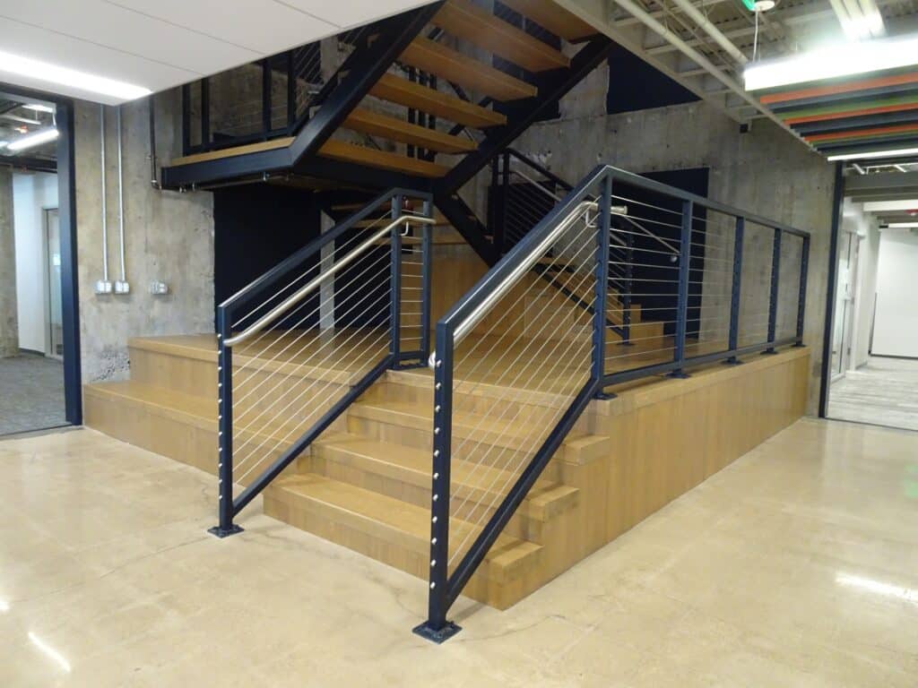 Interior of Kount Building, stairway