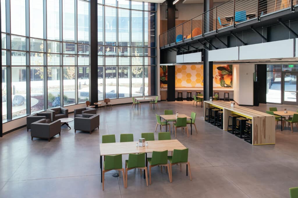 Interior of Overstock building