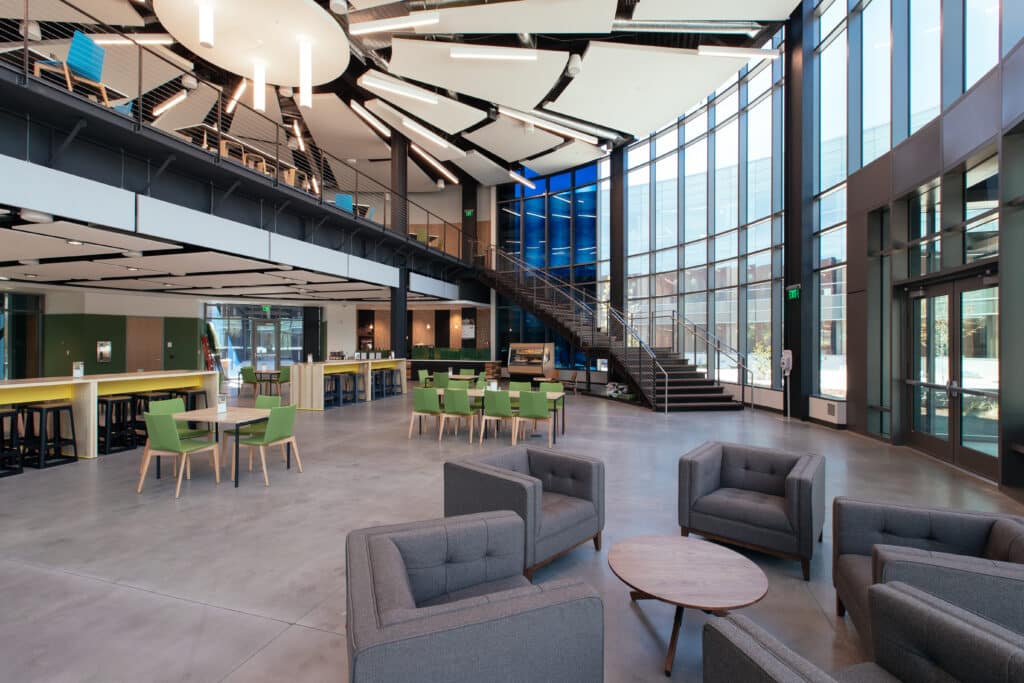 Interior of Overstock building