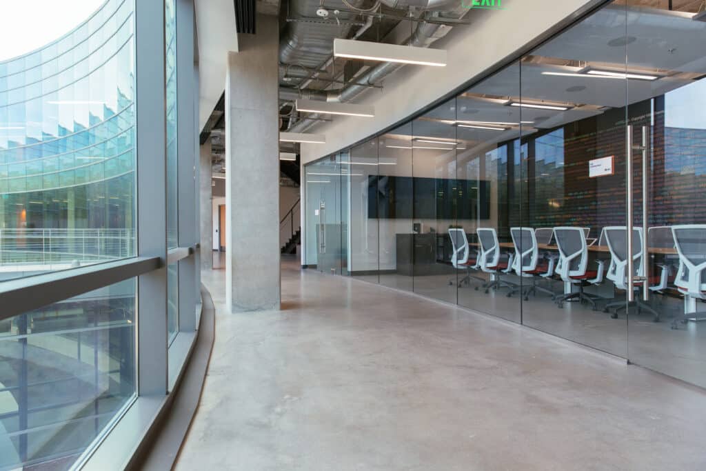 Interior of Overstock building