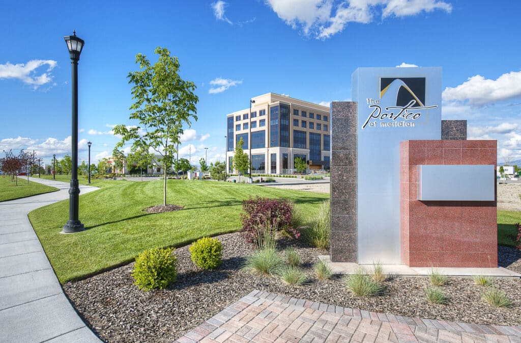 Exterior of the Portico at Meridian, daytime