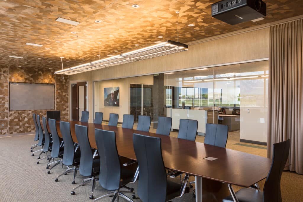 Interior of Savage building, conference room