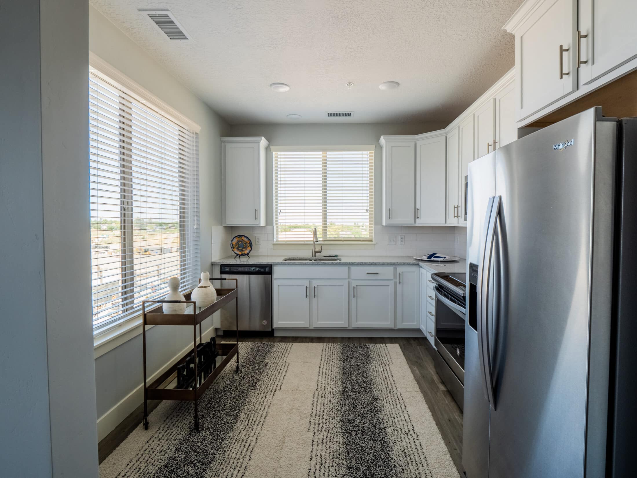 Interior of living unit at Summit Vista, kitchen