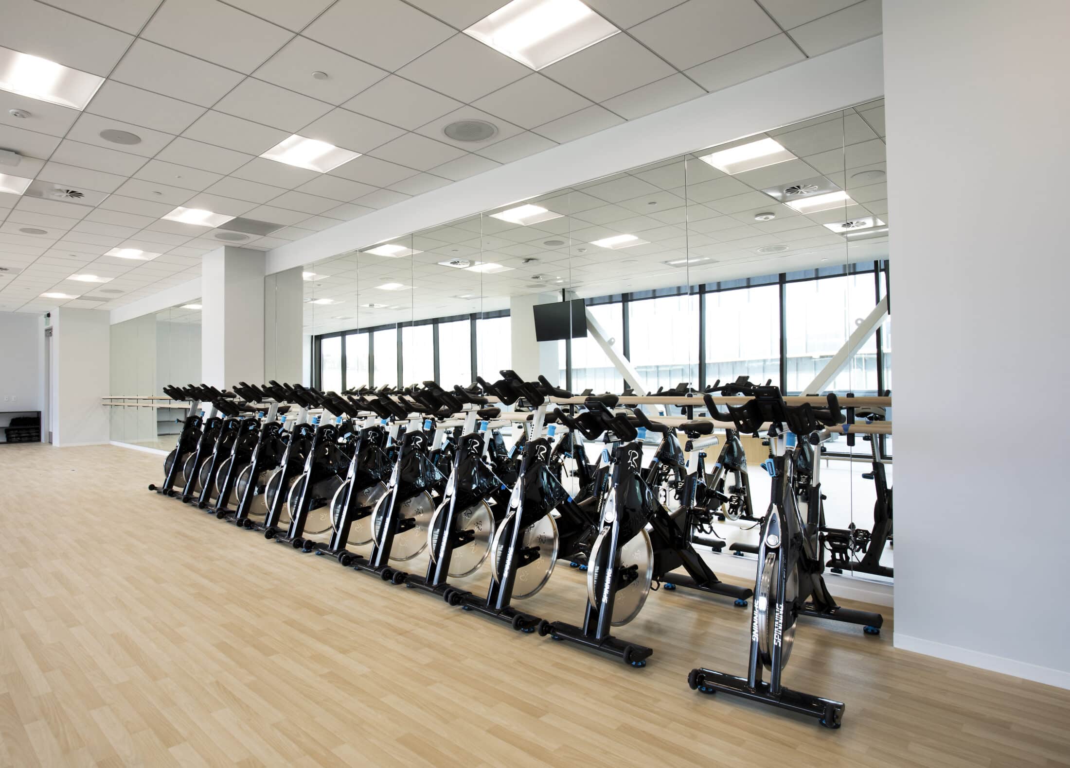 Interior of Adobe Lehi Headquarters, gym