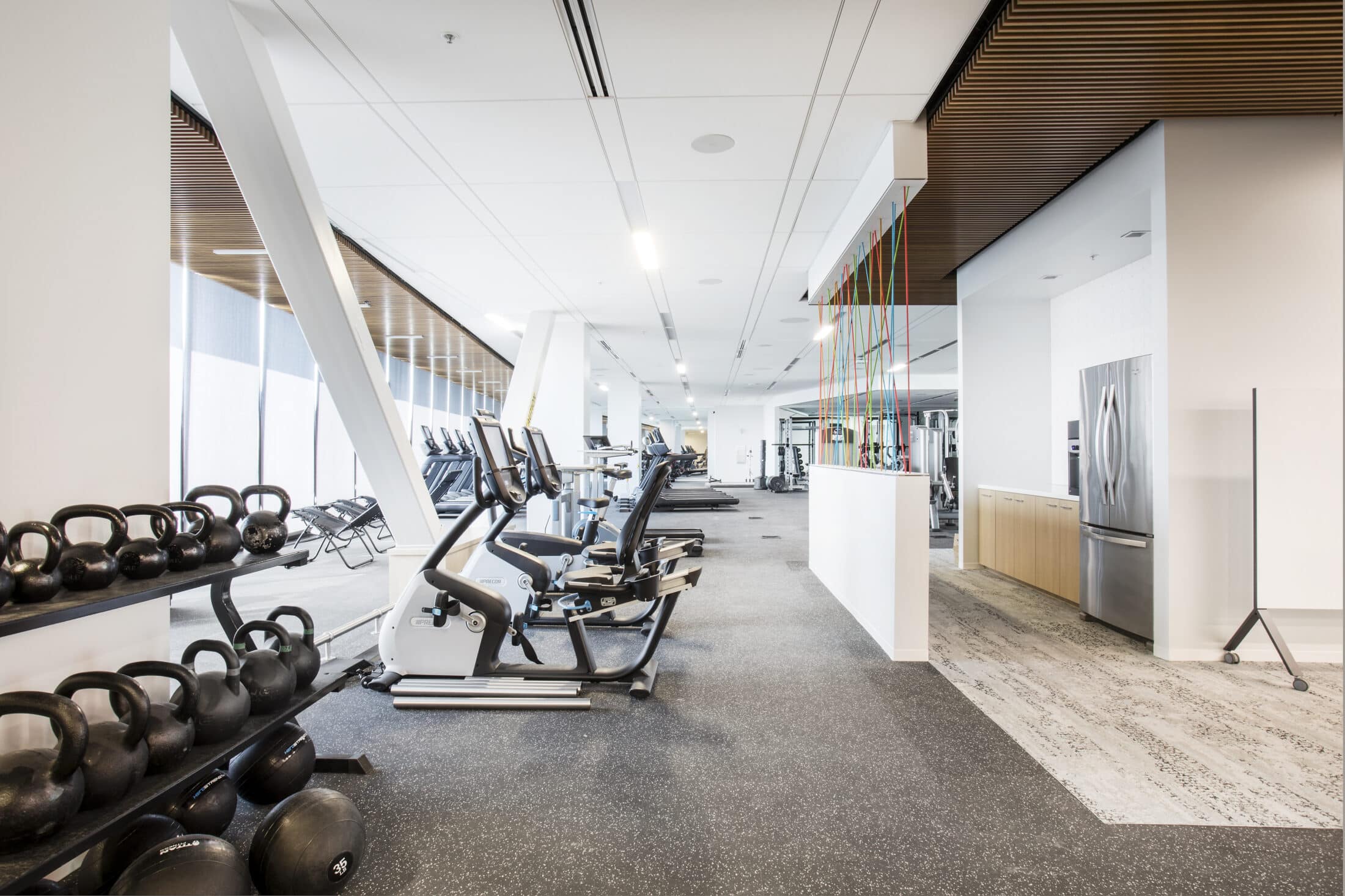 Interior of Adobe Lehi Headquarters, gym