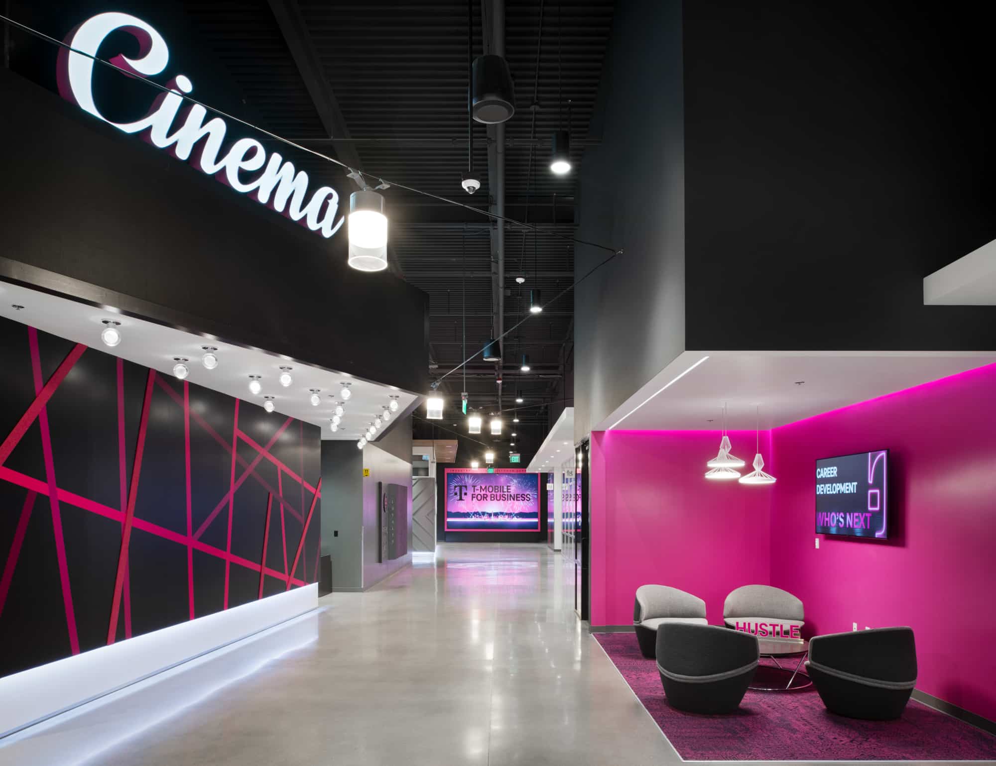 Interior T-Mobile for Business Customer Experience Center