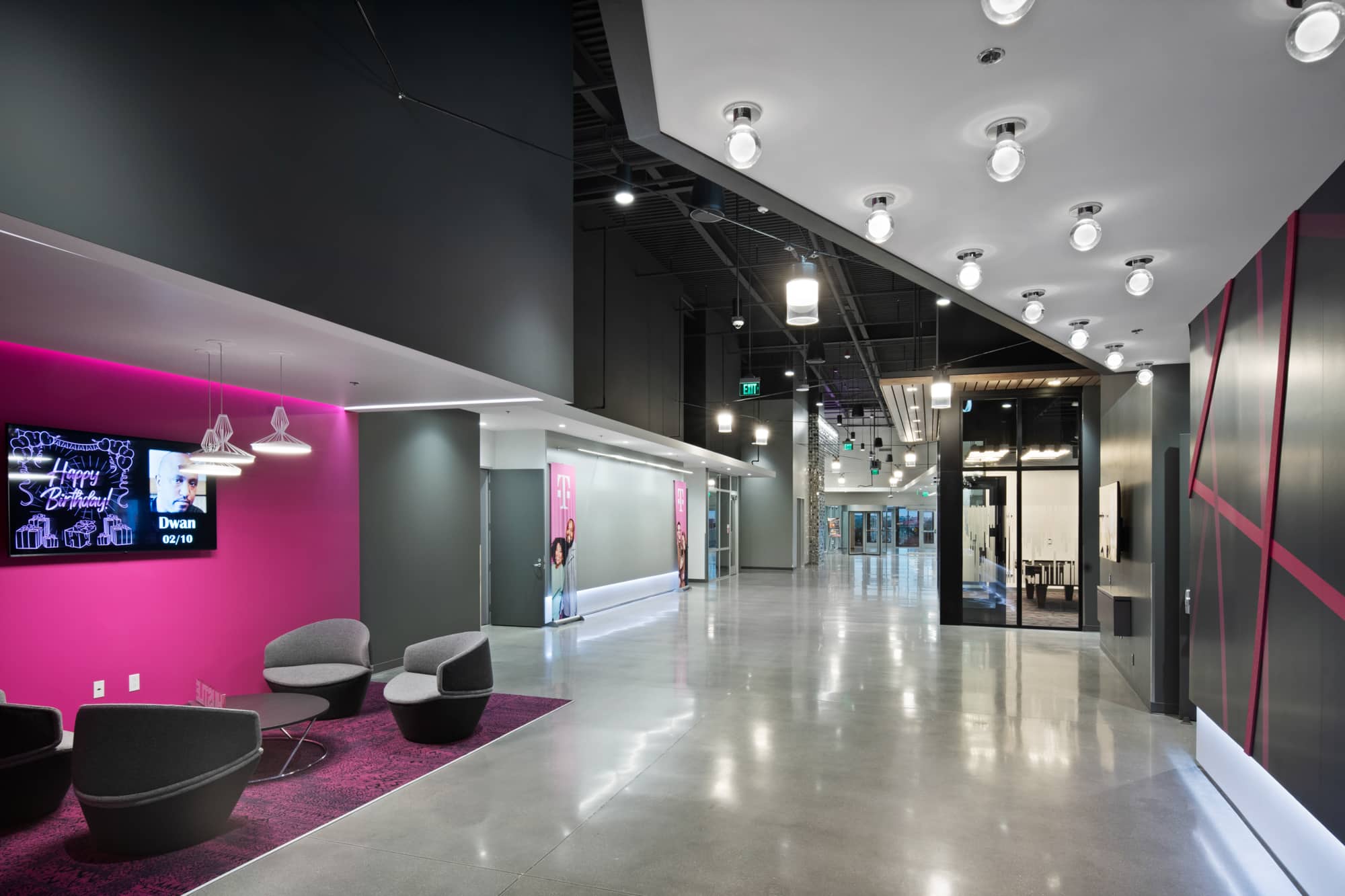 Interior T-Mobile for Business Customer Experience Center