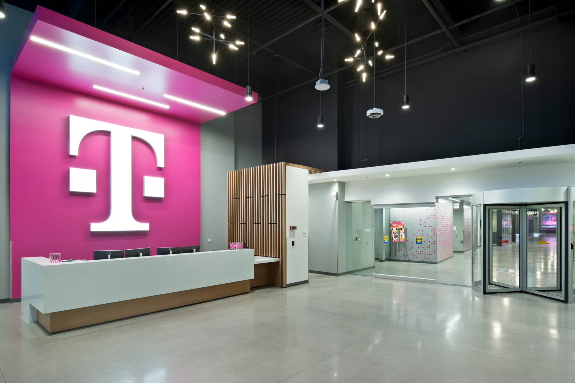 Interior T-Mobile for Business Customer Experience Center