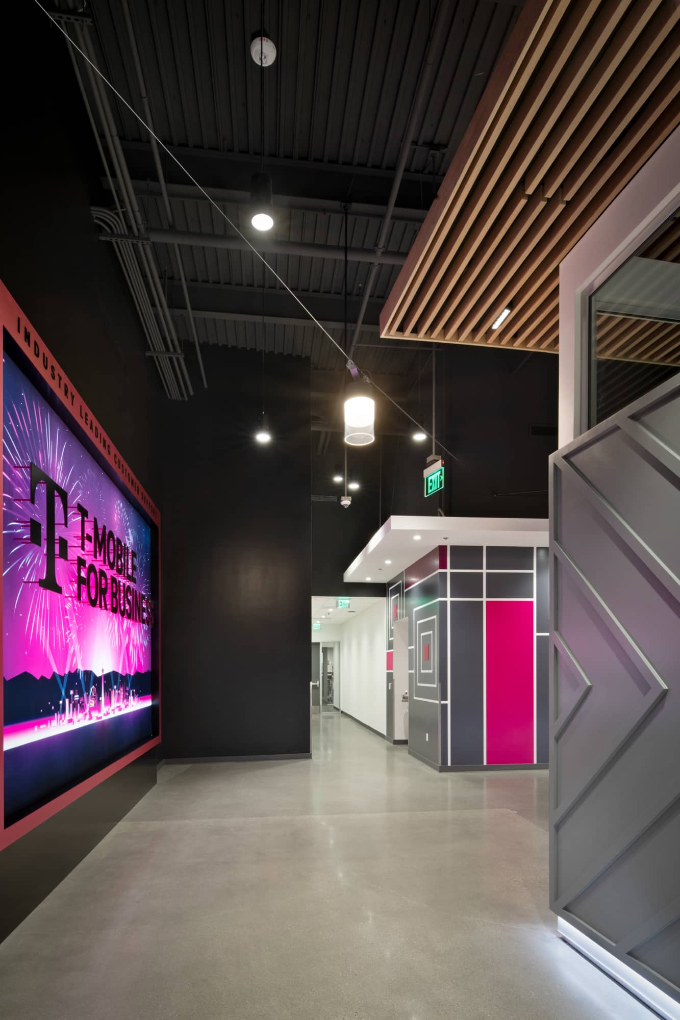 Interior T-Mobile for Business Customer Experience Center