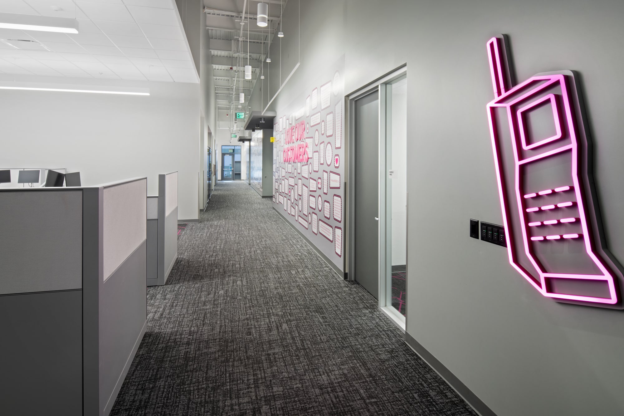 Interior T-Mobile for Business Customer Experience Center