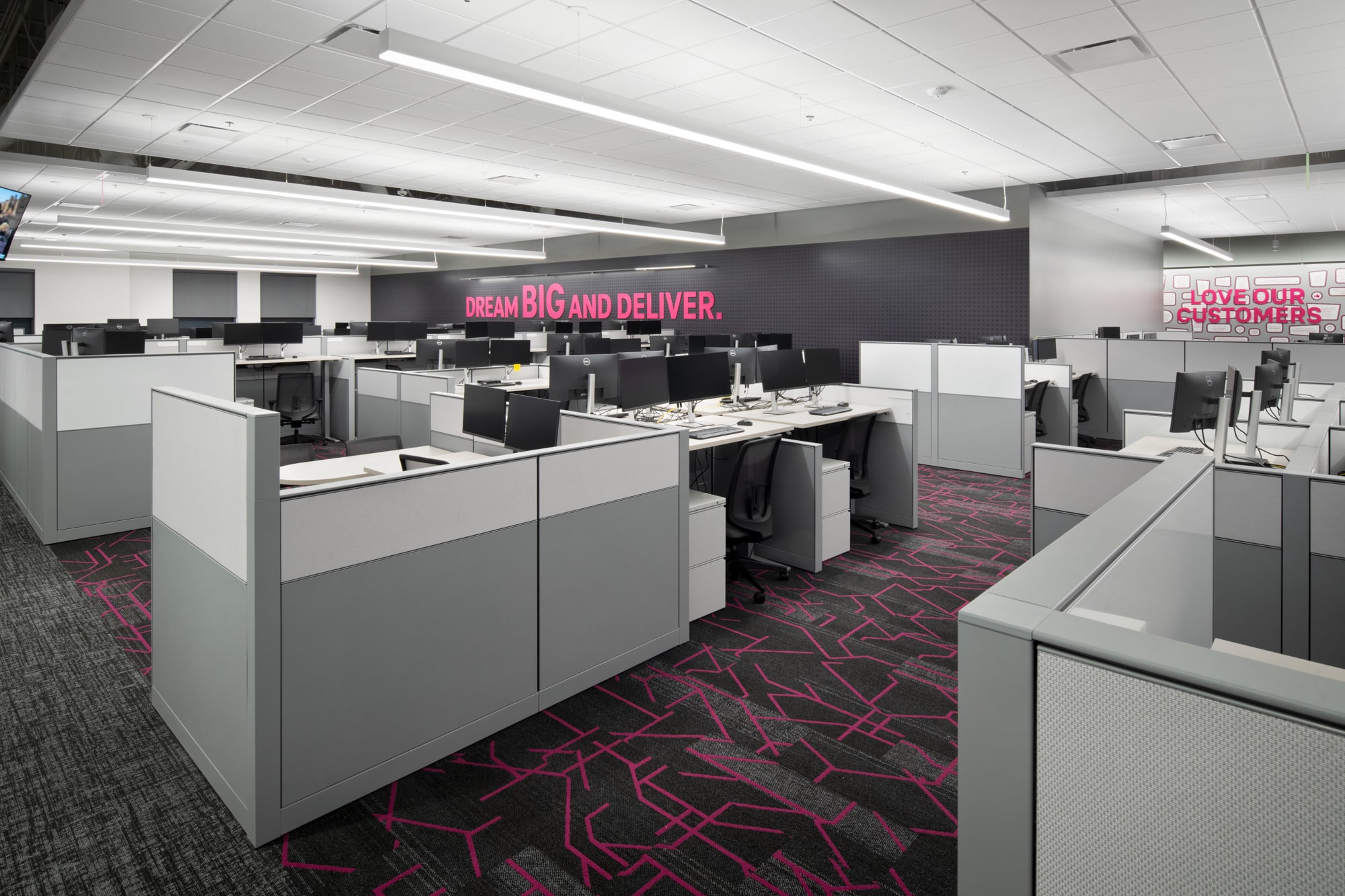 Interior T-Mobile for Business Customer Experience Center